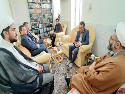 دیدار مدیر امور آب و فاضلاب طبس با امام جمعه این شهر 