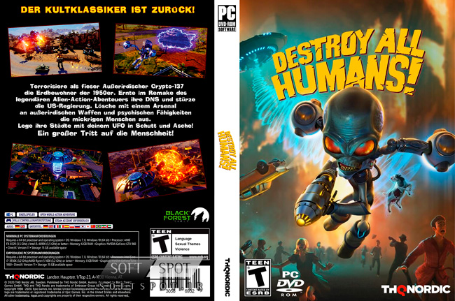 Destroy All Humans Cover