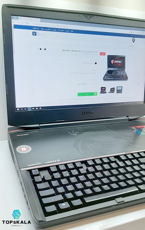 لپ تاپ استوک ام اس آی مدل MSI GT83vr 7RE Titan SLIلپ تاپ استوک ام اس آی مدل MSI GT83vr 7RE Titan SLI با مشخصات i7-7gen-32GB-500GB-SSD-1TB-HDD-16GB-nvidia-GTX-1070-SLilaptop-stock-MSI-model-GT83vr-7RE-Titan-SLI 