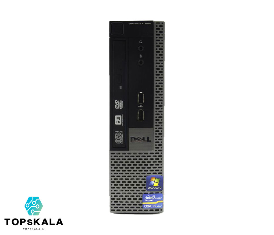 کامپیوتر میکرو استوک دل مدل DELL Optiplex 990 USFF - پردازنده Core I5 2400 با گرافیک intel HD 3000