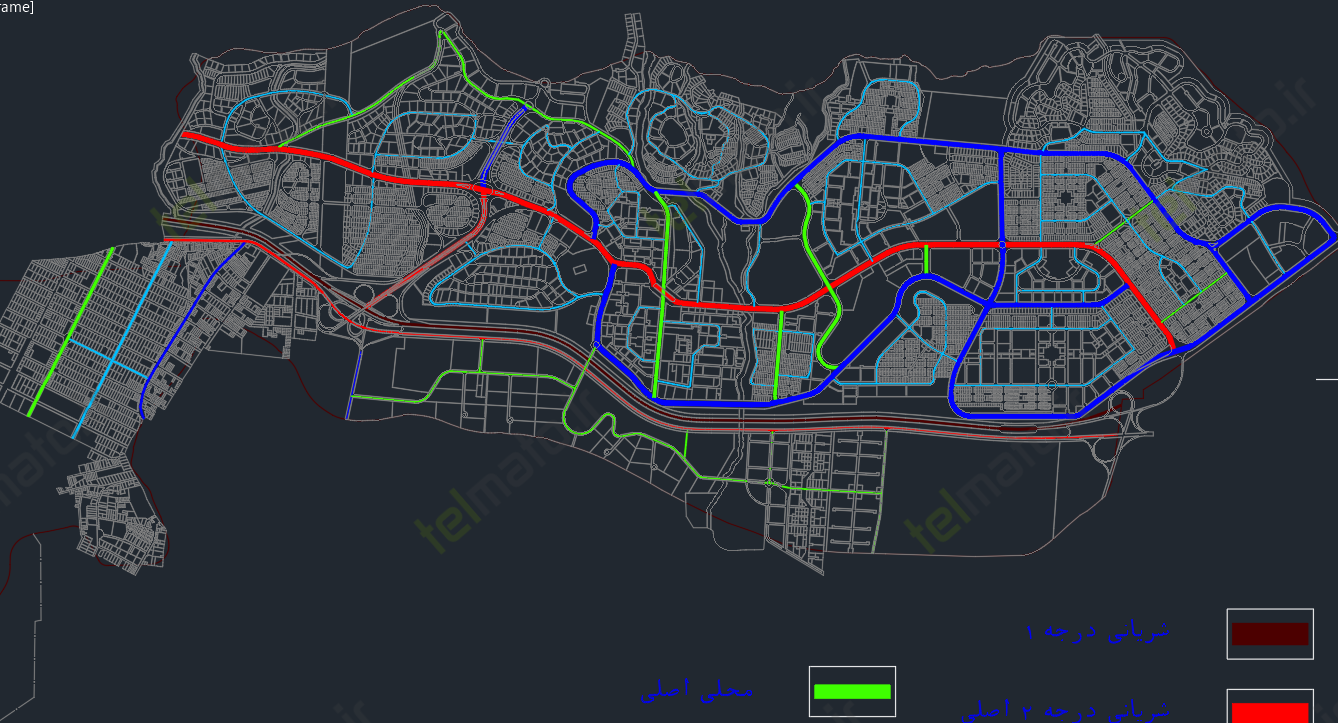 دانلود نقشه اتوکد فاز 1 تا 11 شهر جدید پردیس با فرمت DWG به صورت مجزا | فایل کامل هر فاز